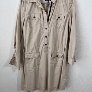 Tan soft 3/4 sleeve Tommy Hilfiger dress sz L